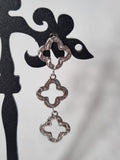 Boucles d’oreilles Quatrefeuilles Dorés Martelés