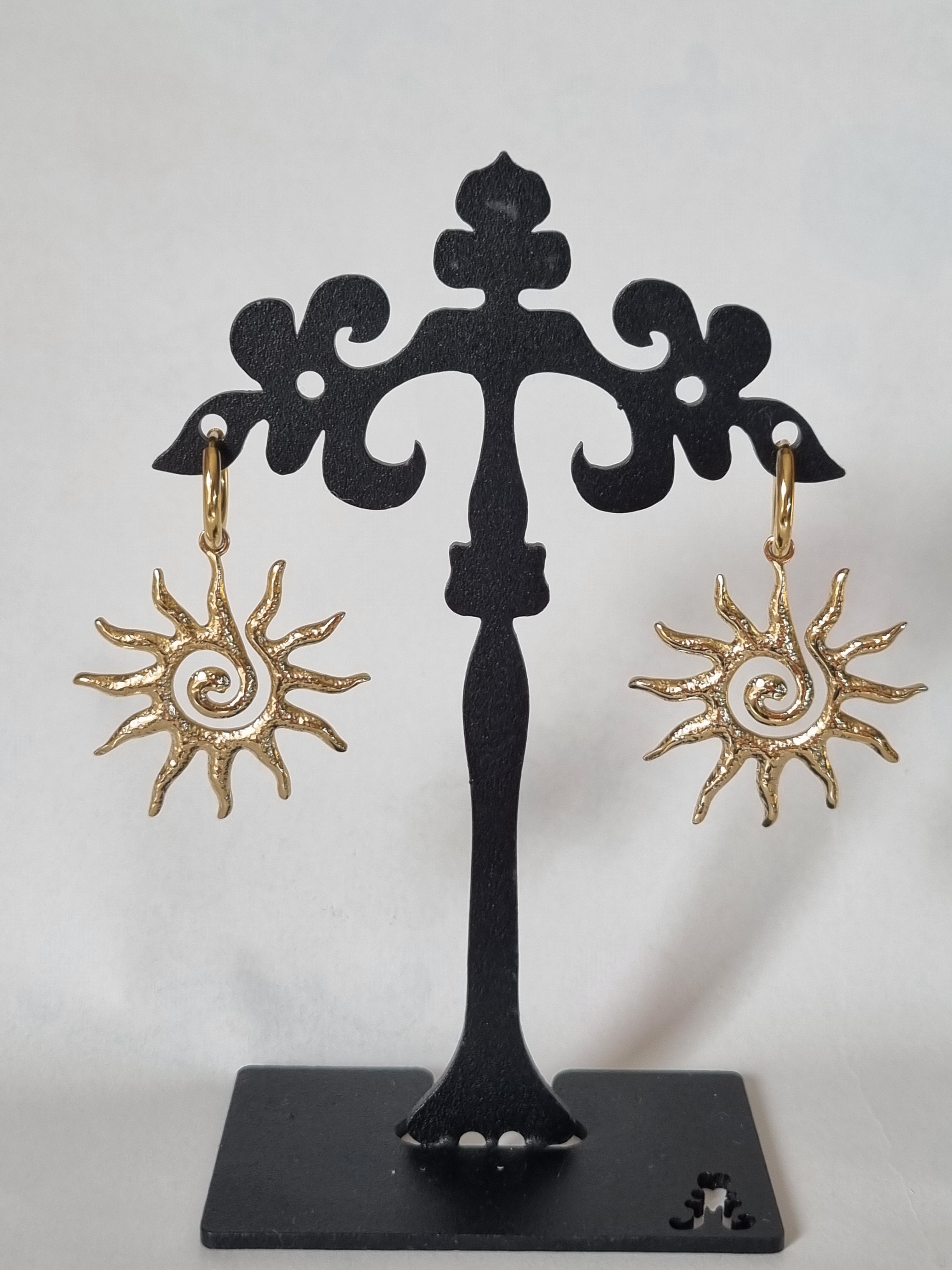Boucles d’oreilles Soleil Doré