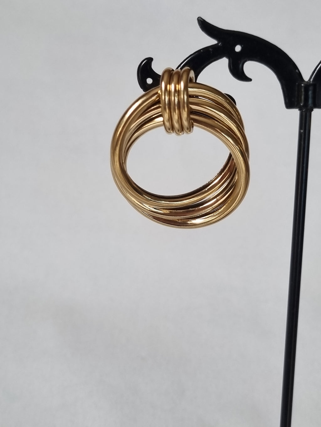 Boucles d’Oreilles Anneaux Dorés Multiples