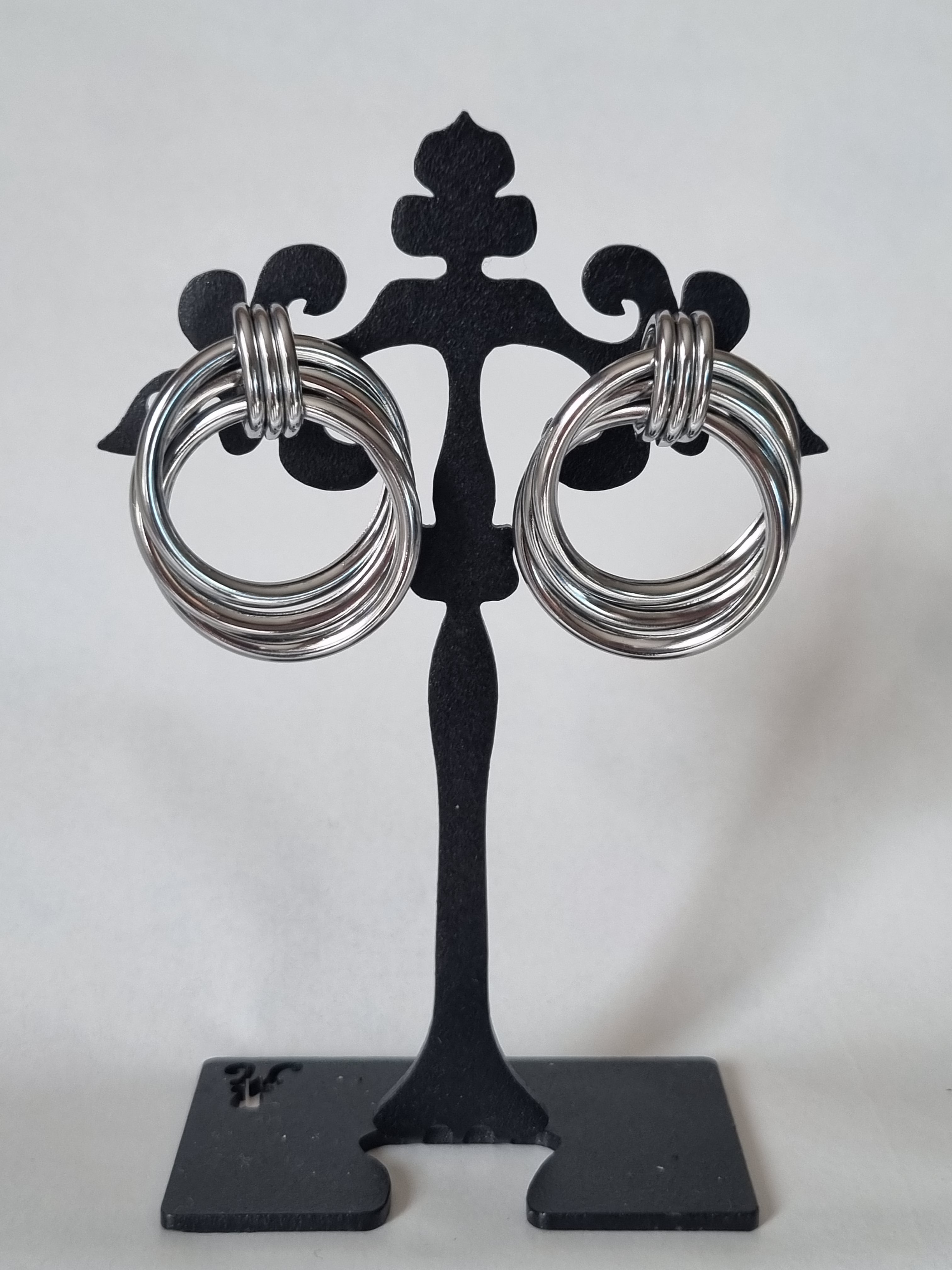 Boucles d’Oreilles Anneaux Dorés Multiples