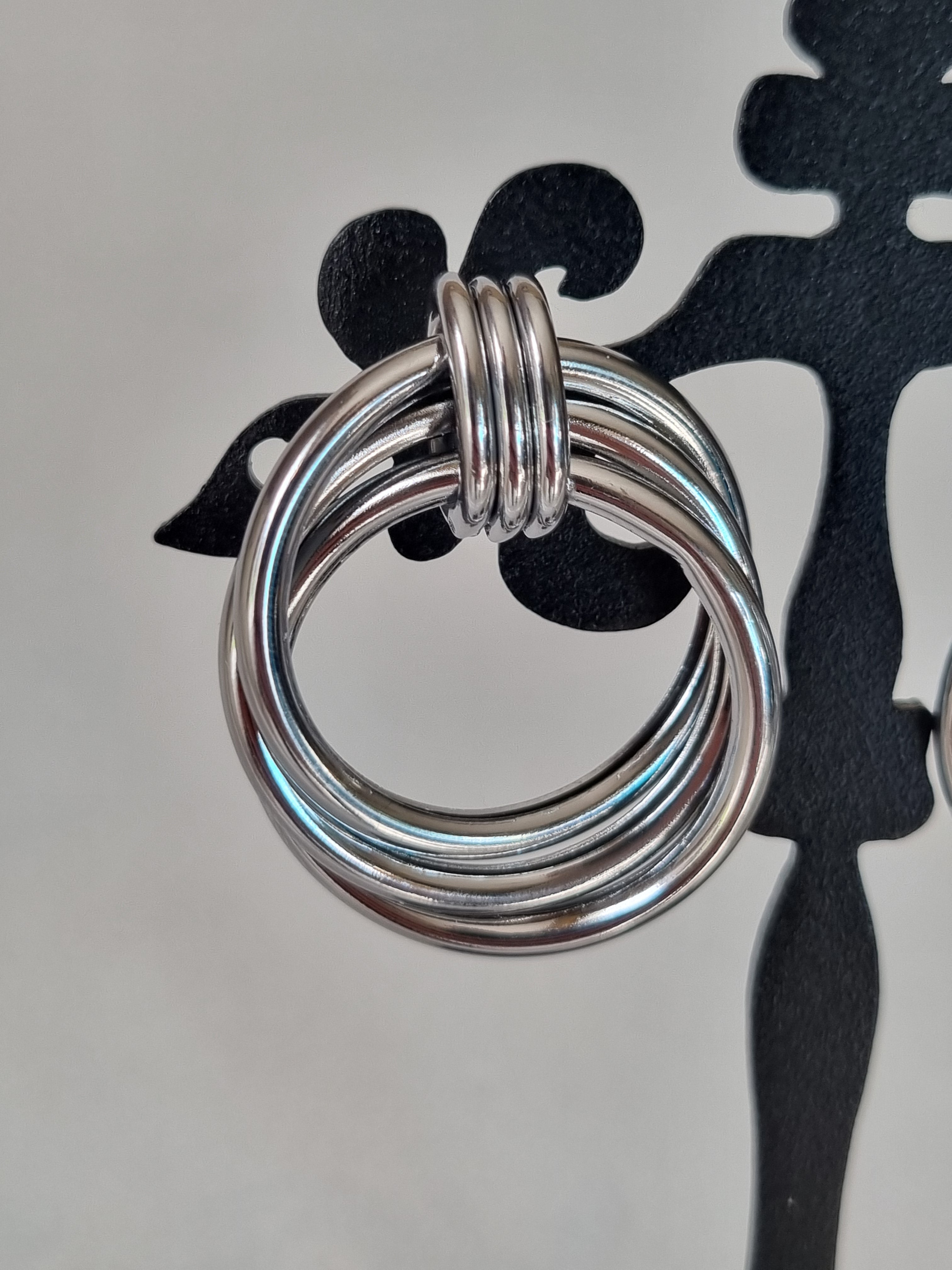Boucles d’Oreilles Anneaux Dorés Multiples