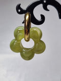 Boucles d’Oreilles Anneau Doré & Perles