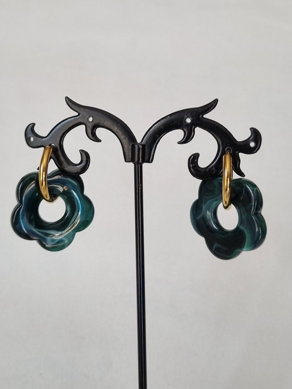 Boucles d’Oreilles Fleur & Doré