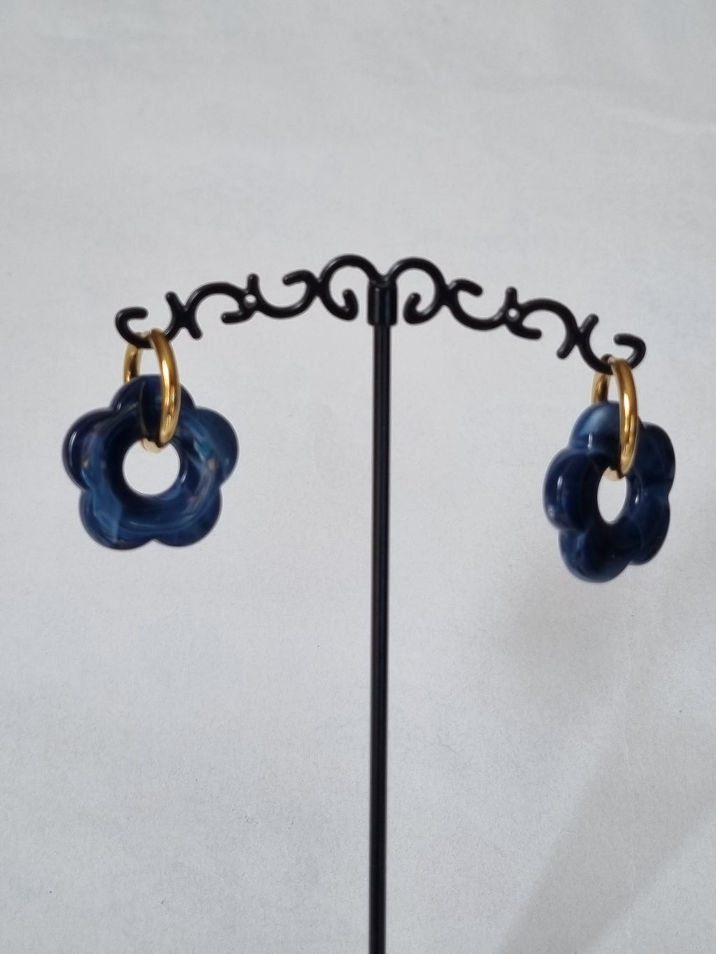 Boucles d’Oreilles Fleur & Doré