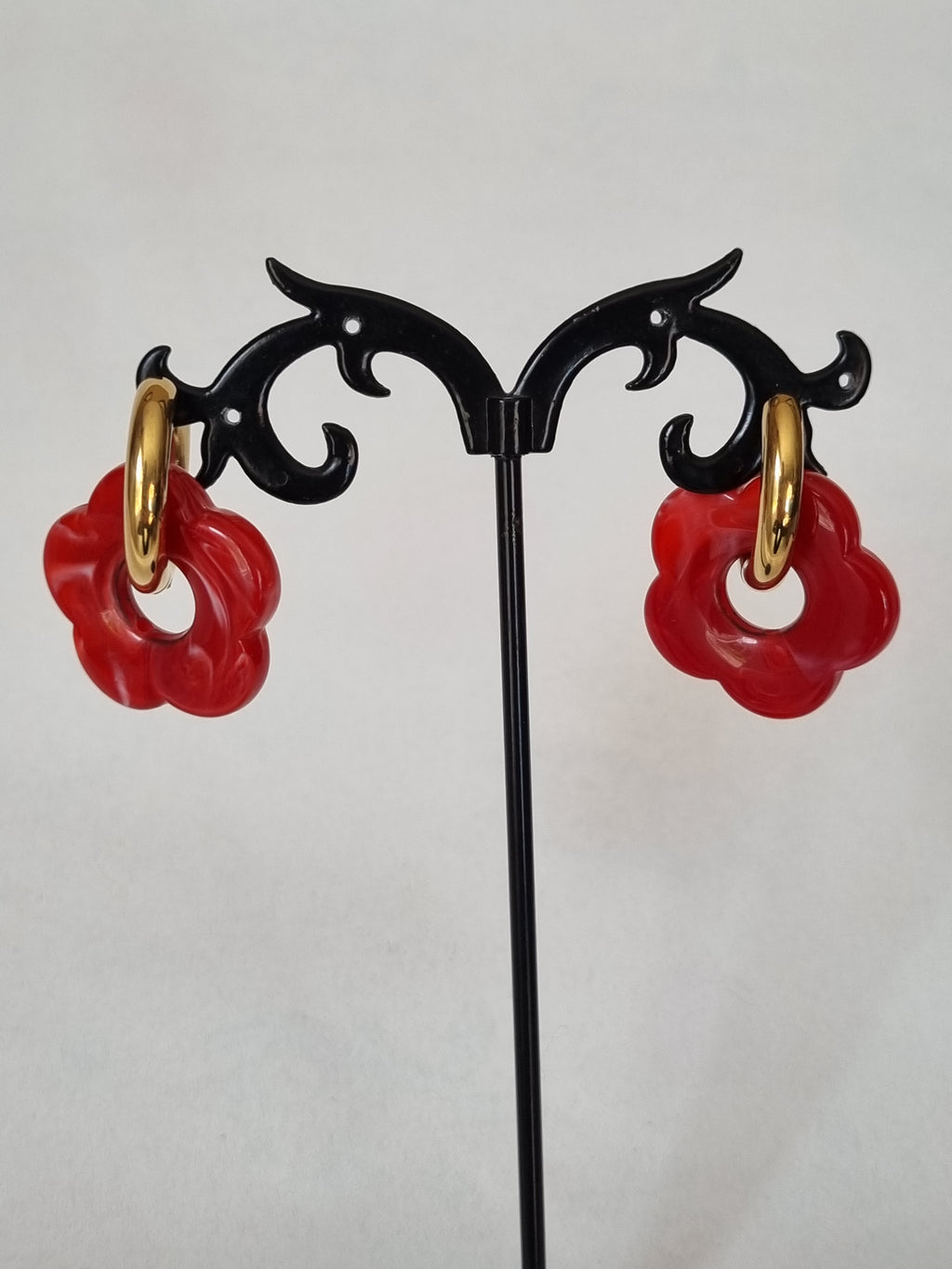 Boucles d’Oreilles Fleur & Doré
