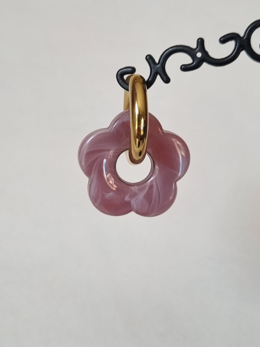 Boucles d’Oreilles Fleur & Doré