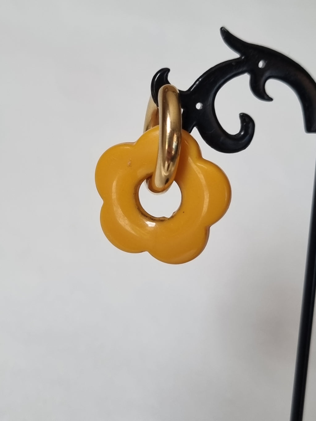 Boucles d’Oreilles Fleur & Doré