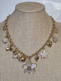 Collier Charms Dorés – Fantaisie Chic & Symboles Porte‑Bonheur