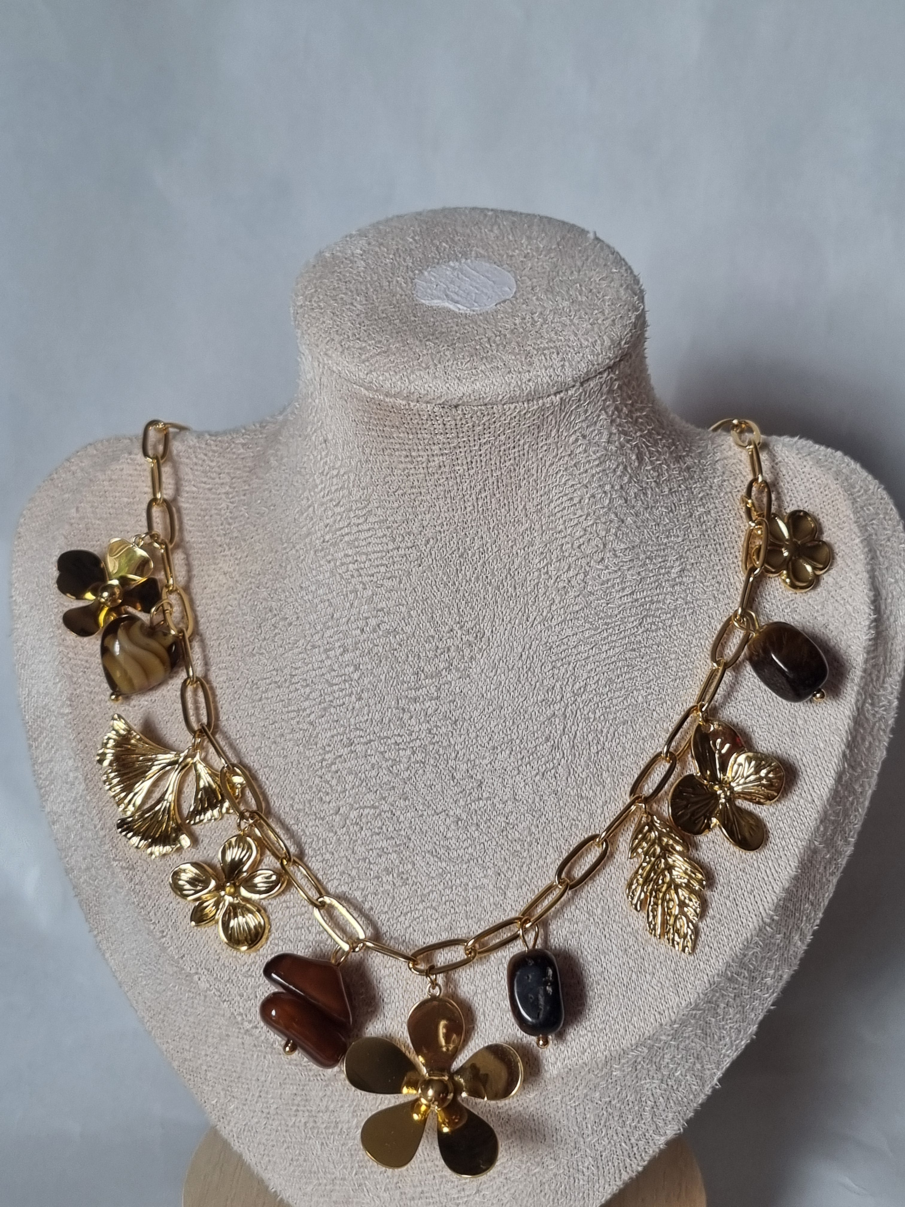 Collier Charms Dorés