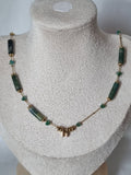 Collier Vert & Doré