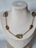 Collier Gouttes Vert & Doré