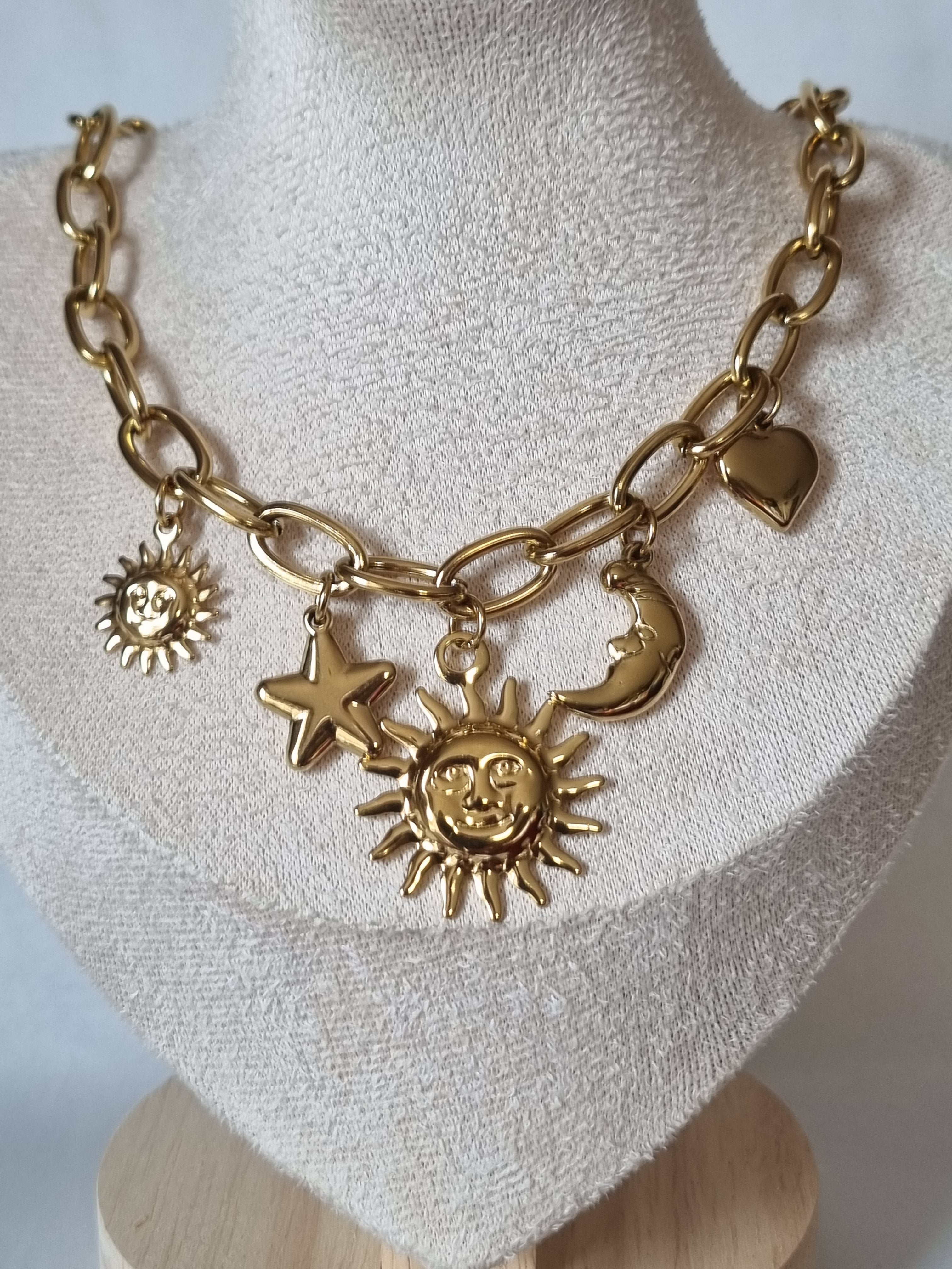 Collier Céleste Doré