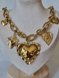 Collier Cœurs Dorés