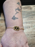 Bracelet Médaillon Noir & Doré