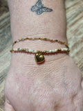 Bracelet doré cœur