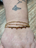 Bracelet doré charms