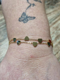 Bracelet doré cœurs