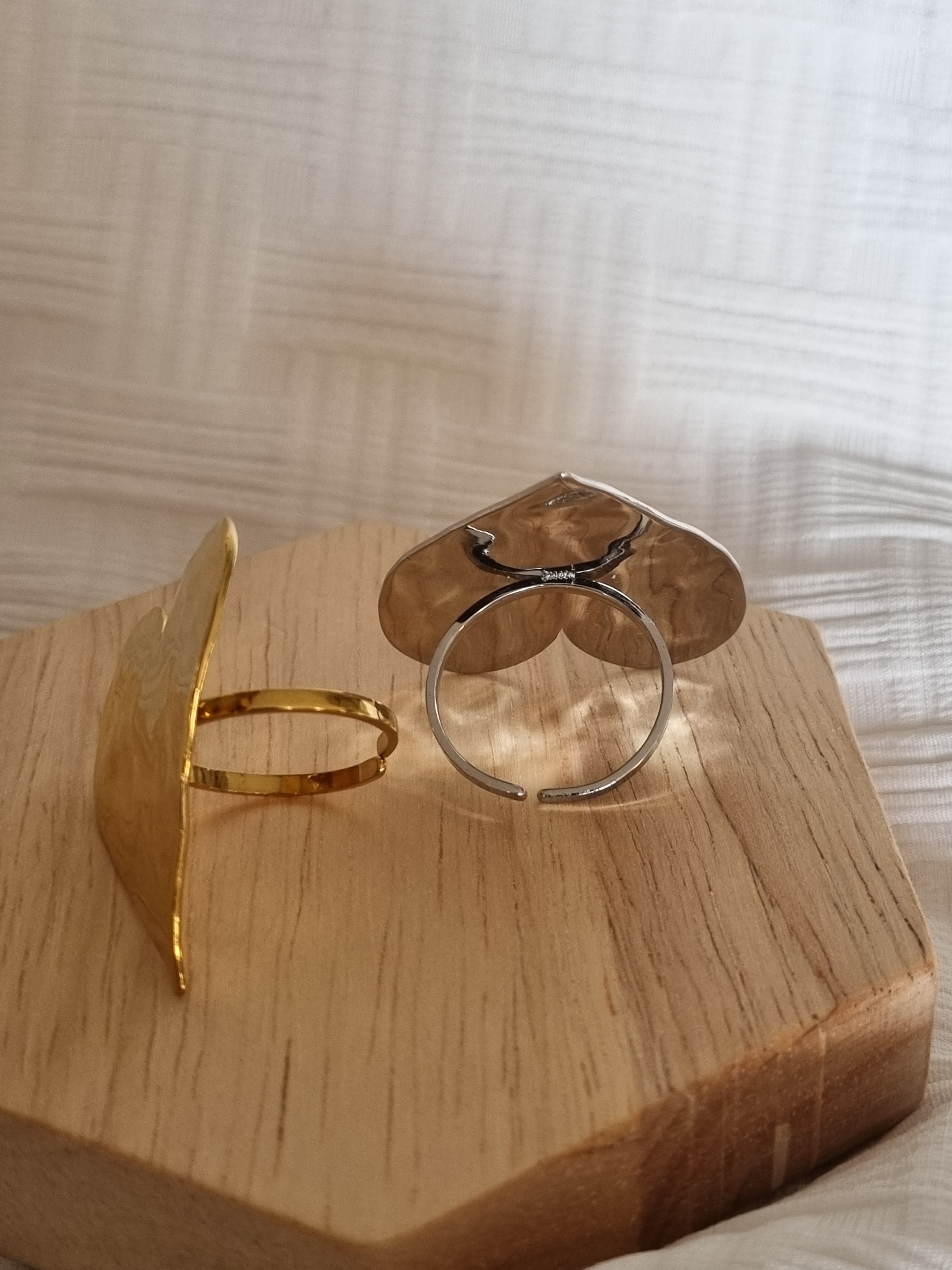 Bague Cœur Martelé