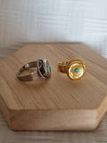 Bague Fleur Turquoise anti-stress