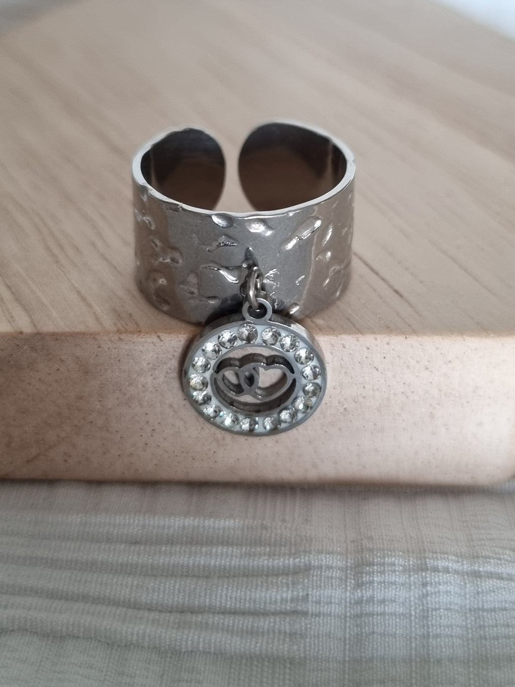Bague double argent