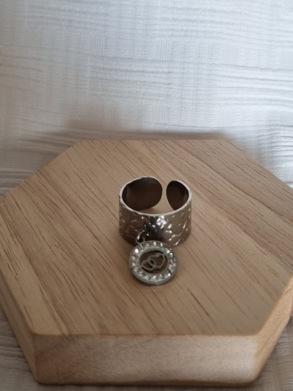 Bague double argent