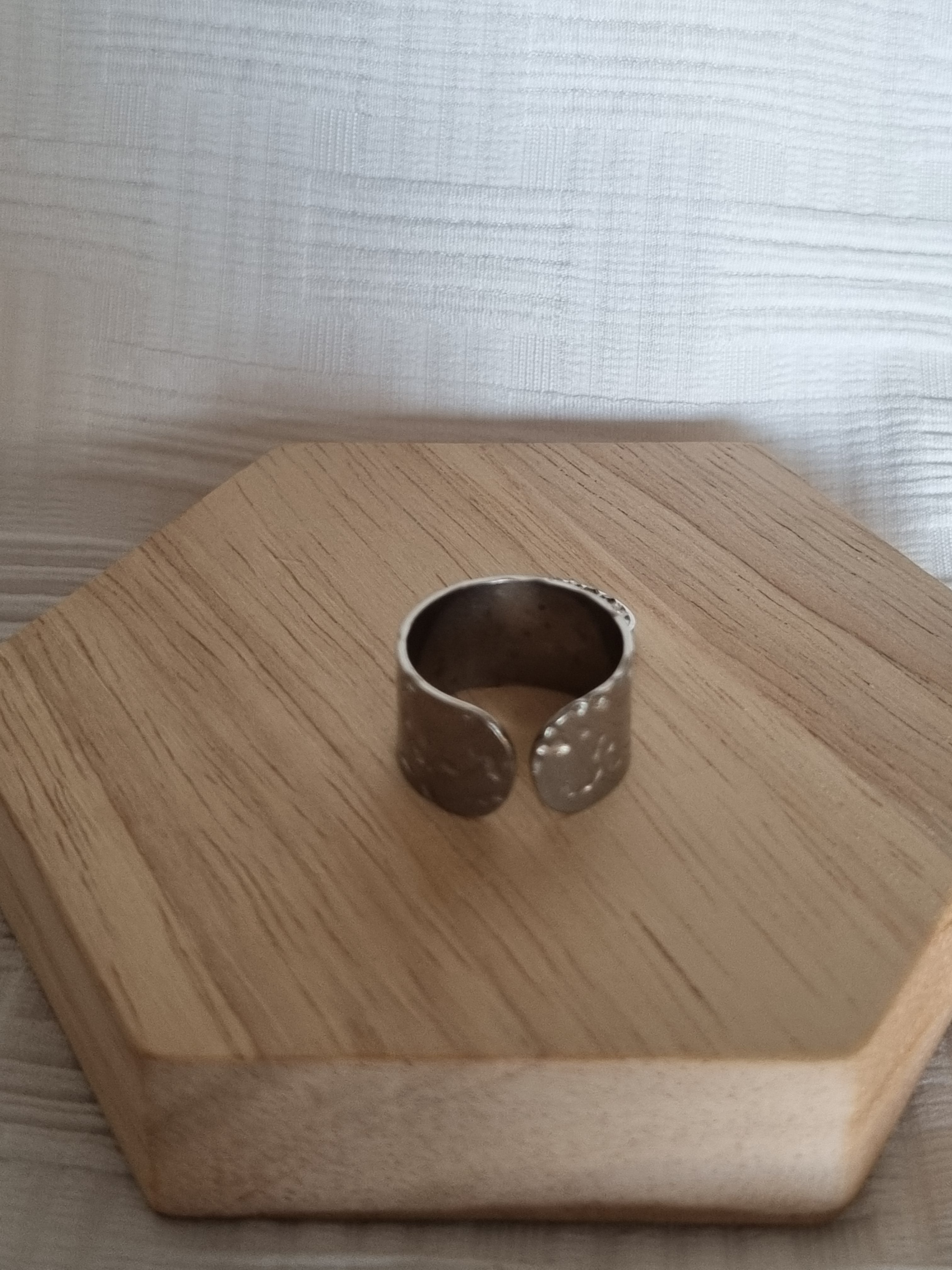 Bague double argent