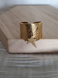 Bague étoile dorée